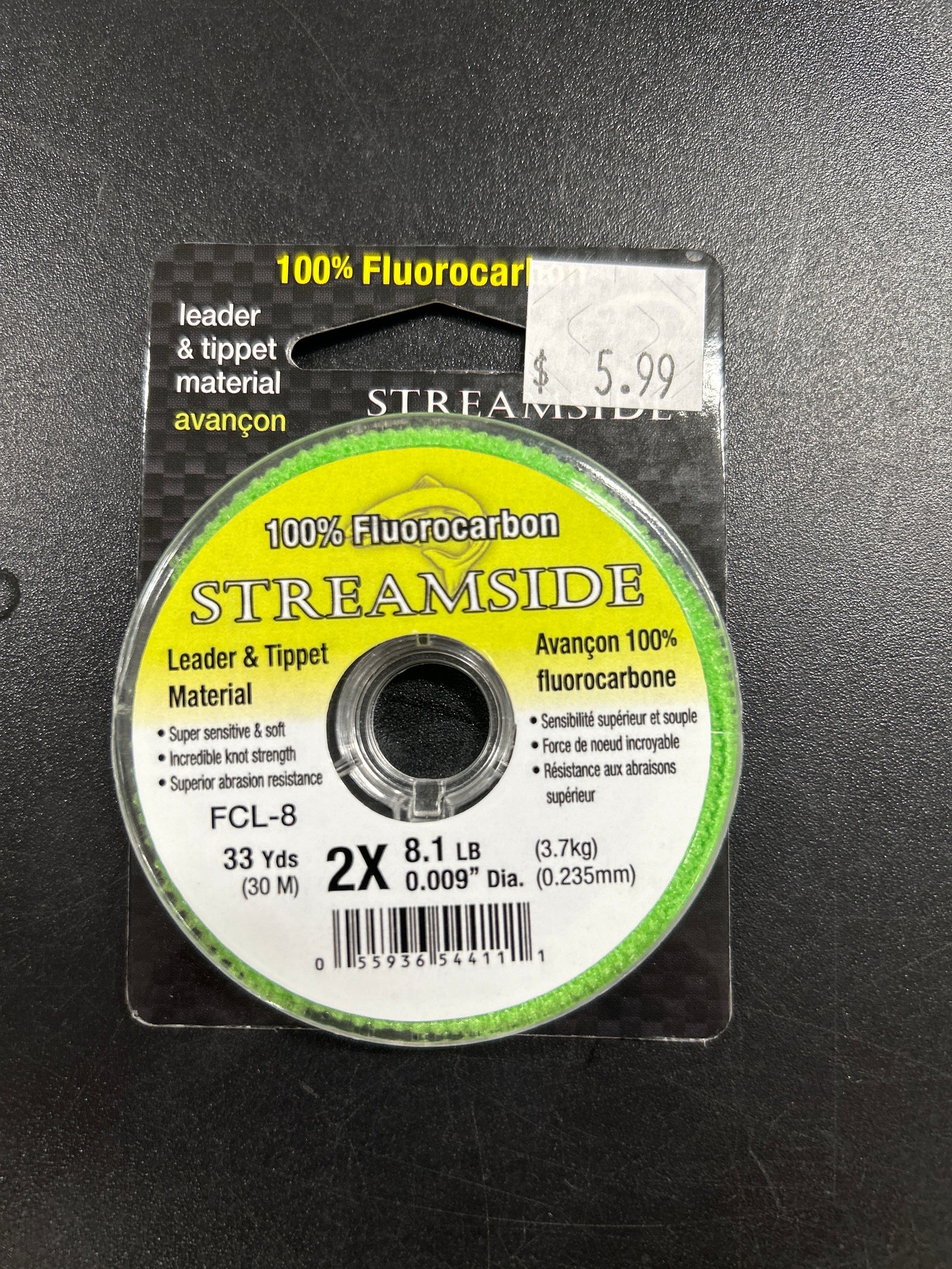 STREAMSIDE LEADER AND TIPPET MATERIAL