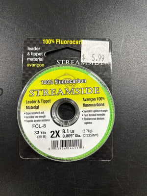 STREAMSIDE LEADER AND TIPPET MATERIAL