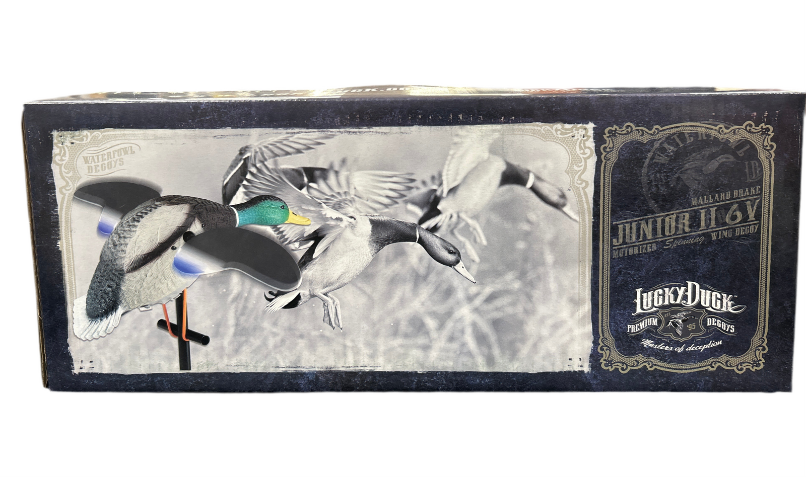 LUCKY DUCK PREMIUM DECOYS JUNIOR 2 6 VOLT MOTORIZED WING DECOY