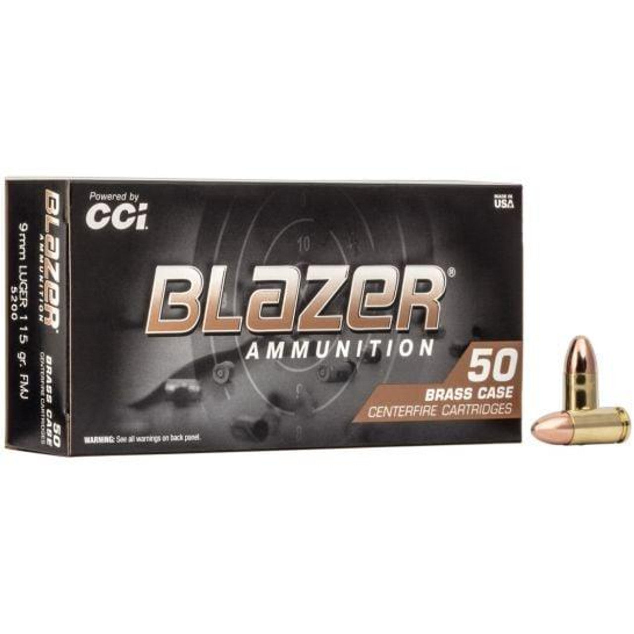 CCI BLAZER BRASS [9MM] 115GR FMJ | 1000 ROUNDS