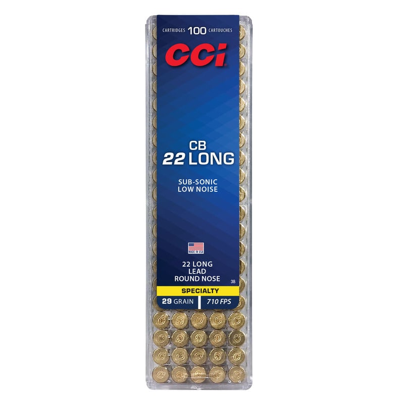 CCI 22 LONG CB SPECIALTY 29 GR*ROUND NOSE 710 FPS