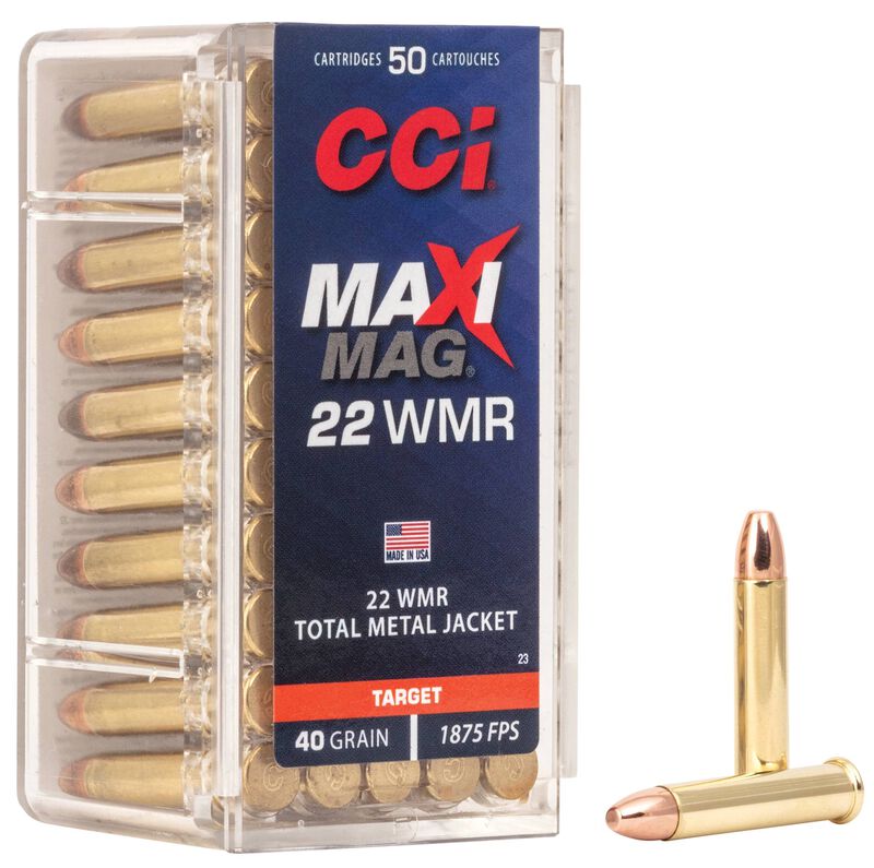 CCI MAXI-MAG TMJ, 22 WMR, 40 GRAIN, 1875 FPS