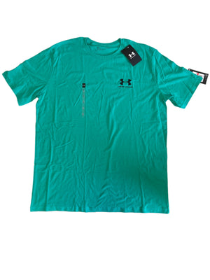 UNDER ARMOUR U-NECK T-SHIRT GREEN