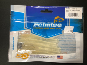 FELMLEE FISH ON EEL LURE 3 1/2" 1/4 OZ JIG HEAD