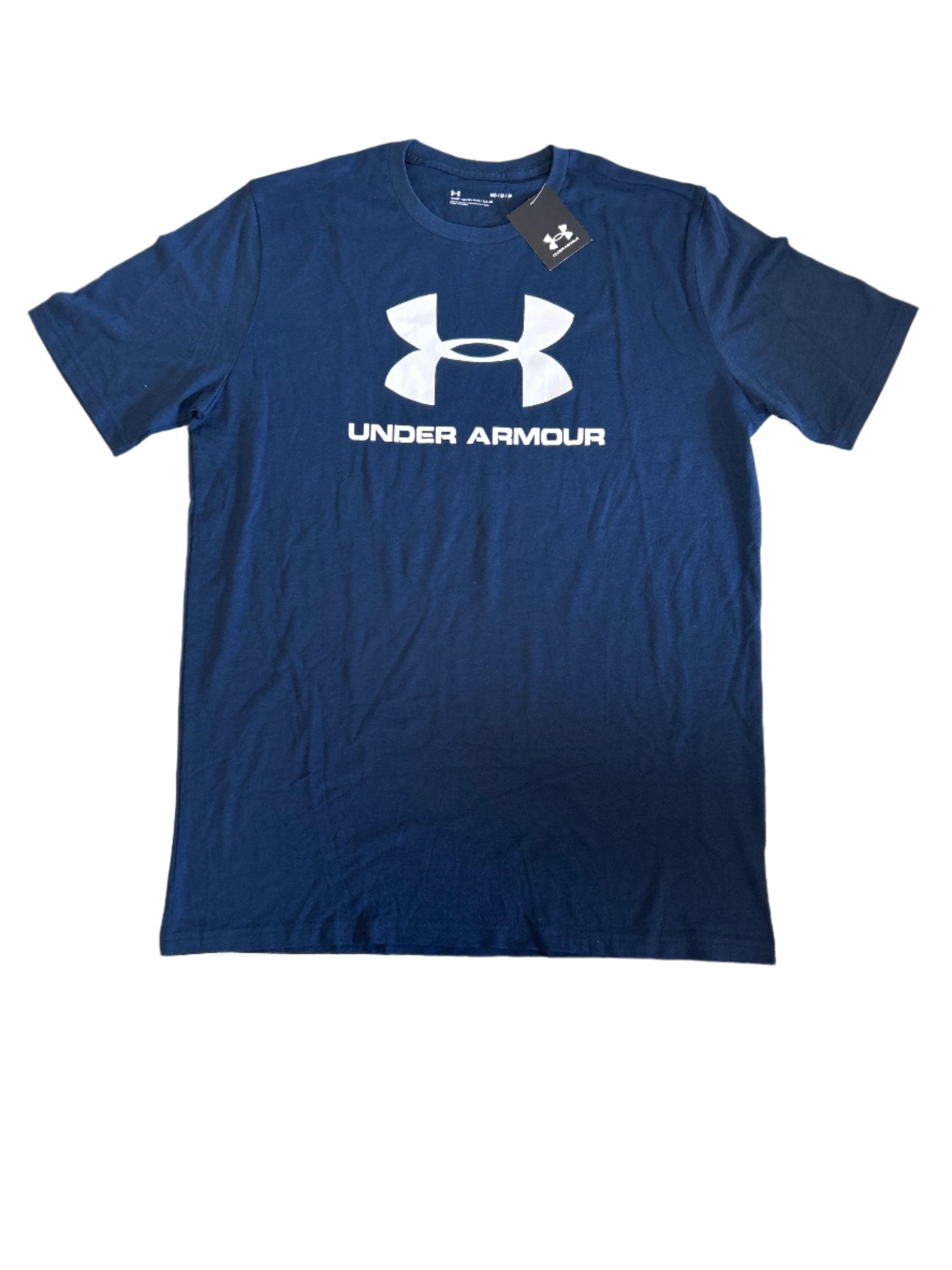 UNDER ARMOUR U-NECK T-SHIRT NAVY BLUE