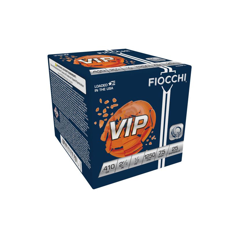 VIP, 410 Bore, 7.5 Shot, 2-1/2 in, 1/2 oz, 1250 fps