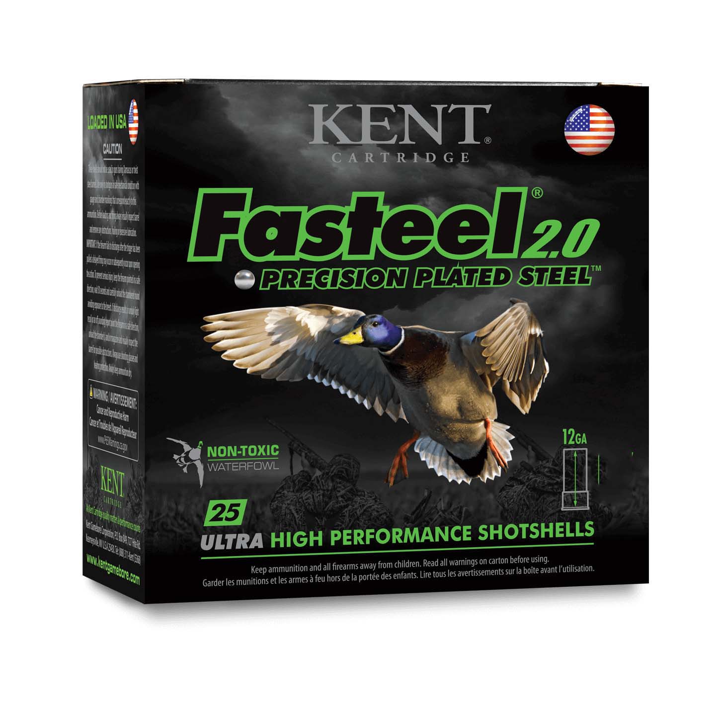 KENT FASTEEL 2.0 PRECISION PLATED STEEL 12GA, 3"