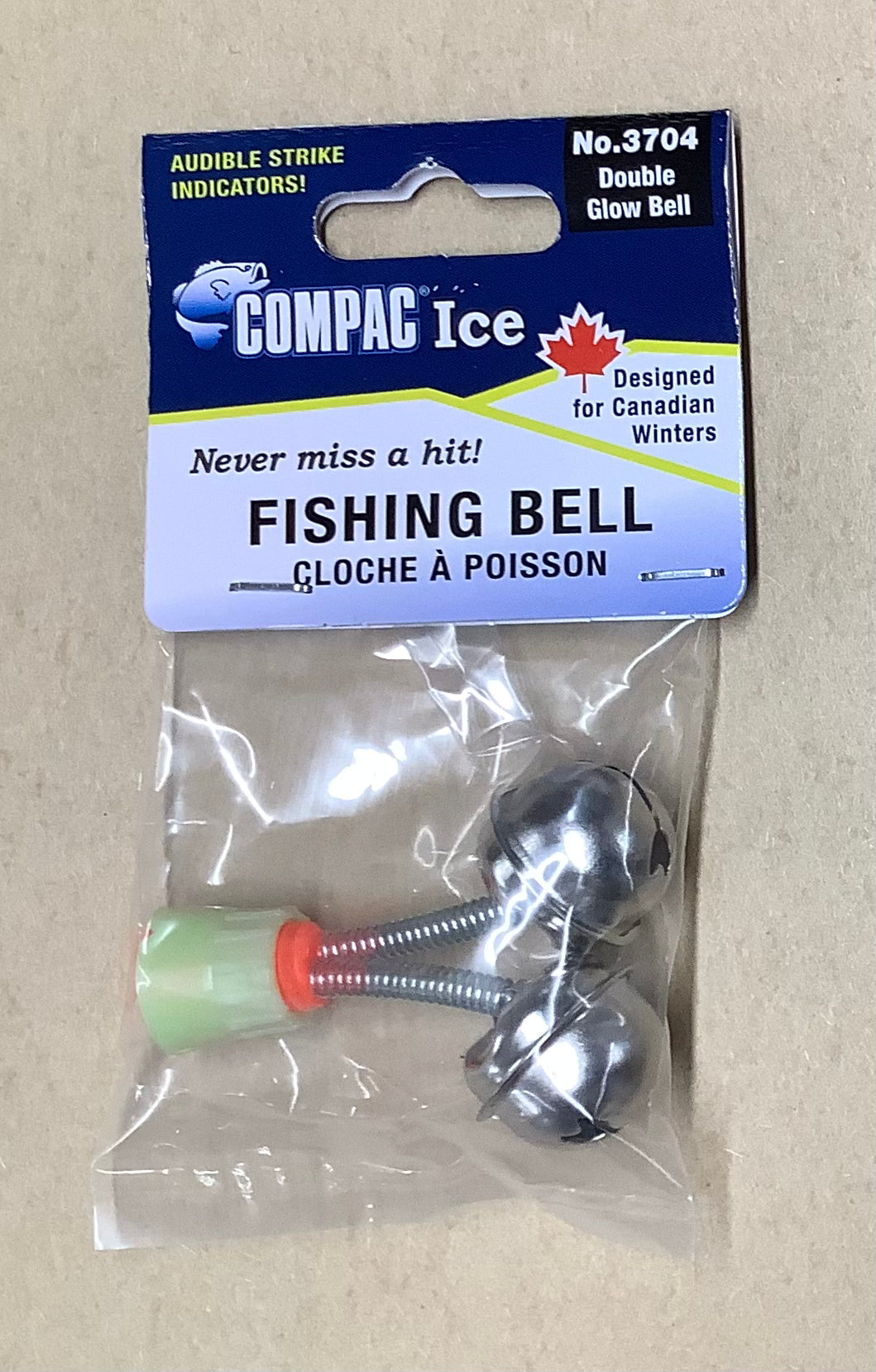 COMPAC FISHING BELL - DOUBLE BELL - GLOW