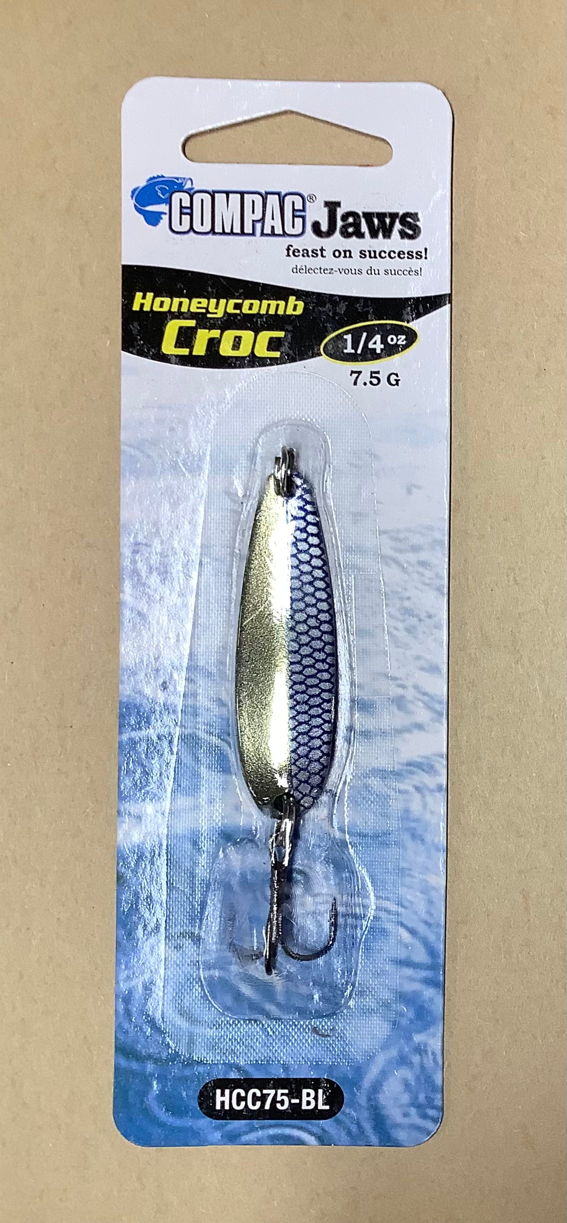 COMPAC JAWS HONEYCOMB CROC 1/4OZ - 7,5G - BLEU