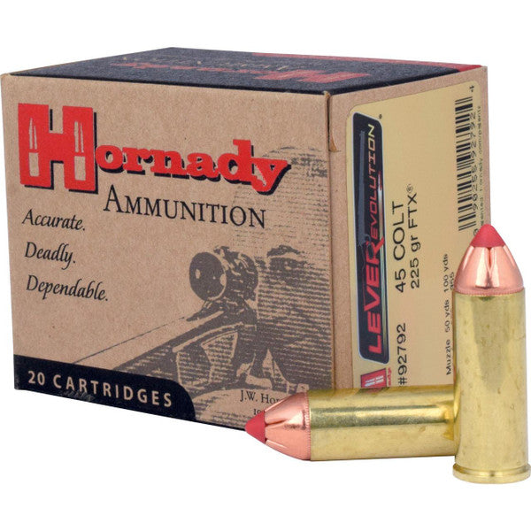 HORNADY LEVEREVOLUTION [.45 LONG COLT] 225GR FTX | 20 ROUNDS