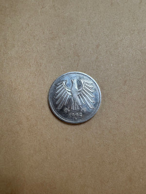 1992 J. Federal Rebuplic Of Germany Smark Coin