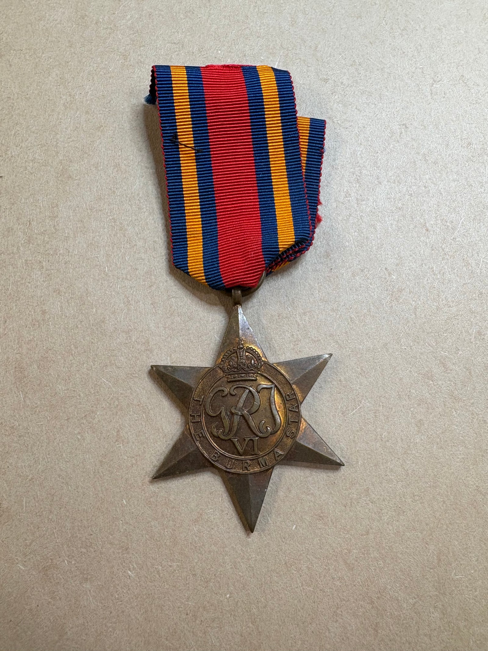 The Burma Star Military Campaign Medal