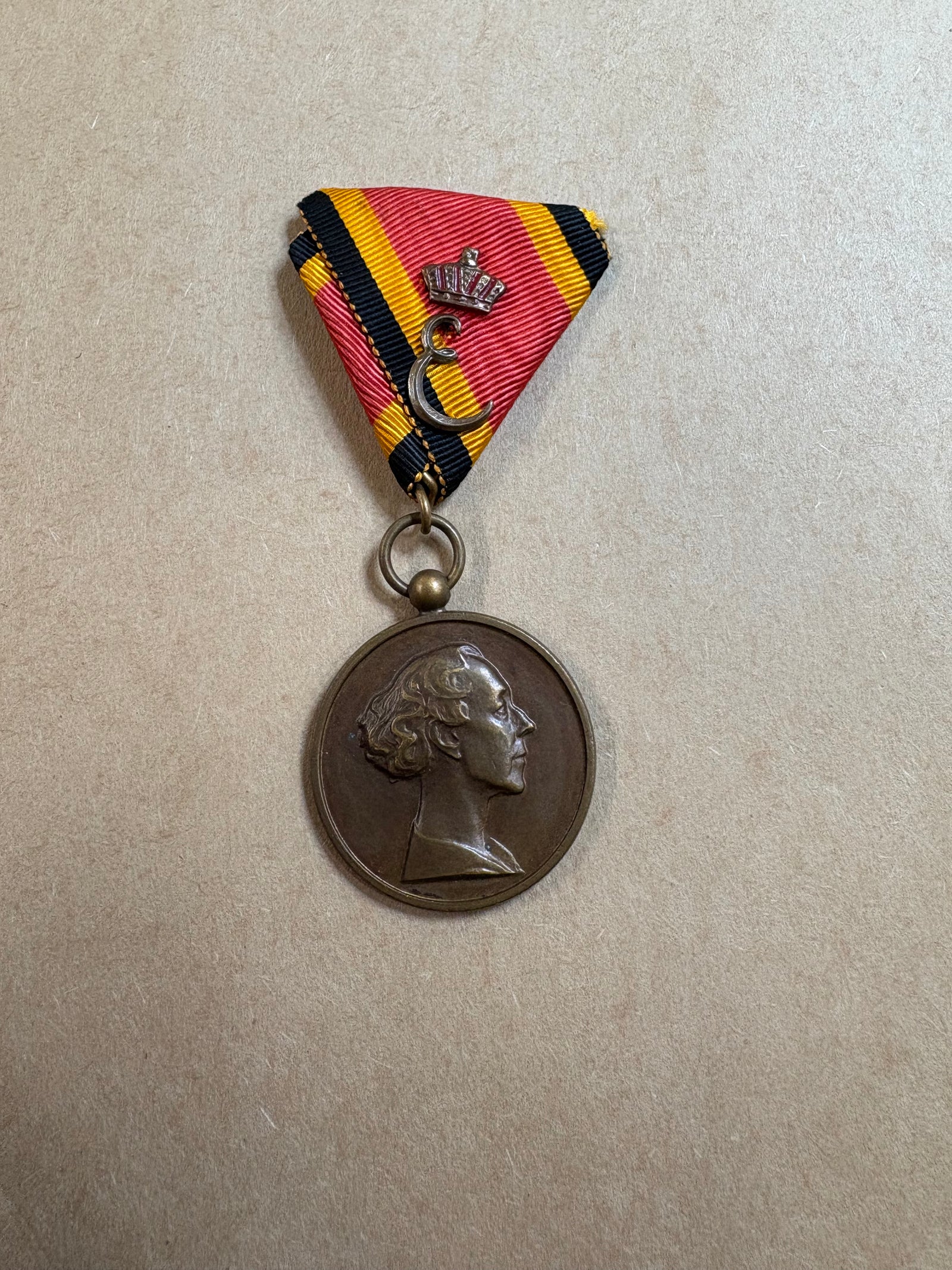 Belgian Labour Bronze Decoration