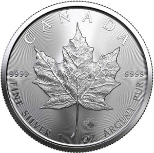 1 oz .9999 SILVE MAPLE LEAF QUEEN ELIZABETH