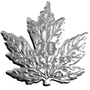The Canadian Maple Leaf Shape Coin 2015 $20 1 oz Fine Silver Coin – Royal Canadian Mint
