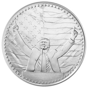 1 oz Silver Round – Donald Trump – Elected 47th President