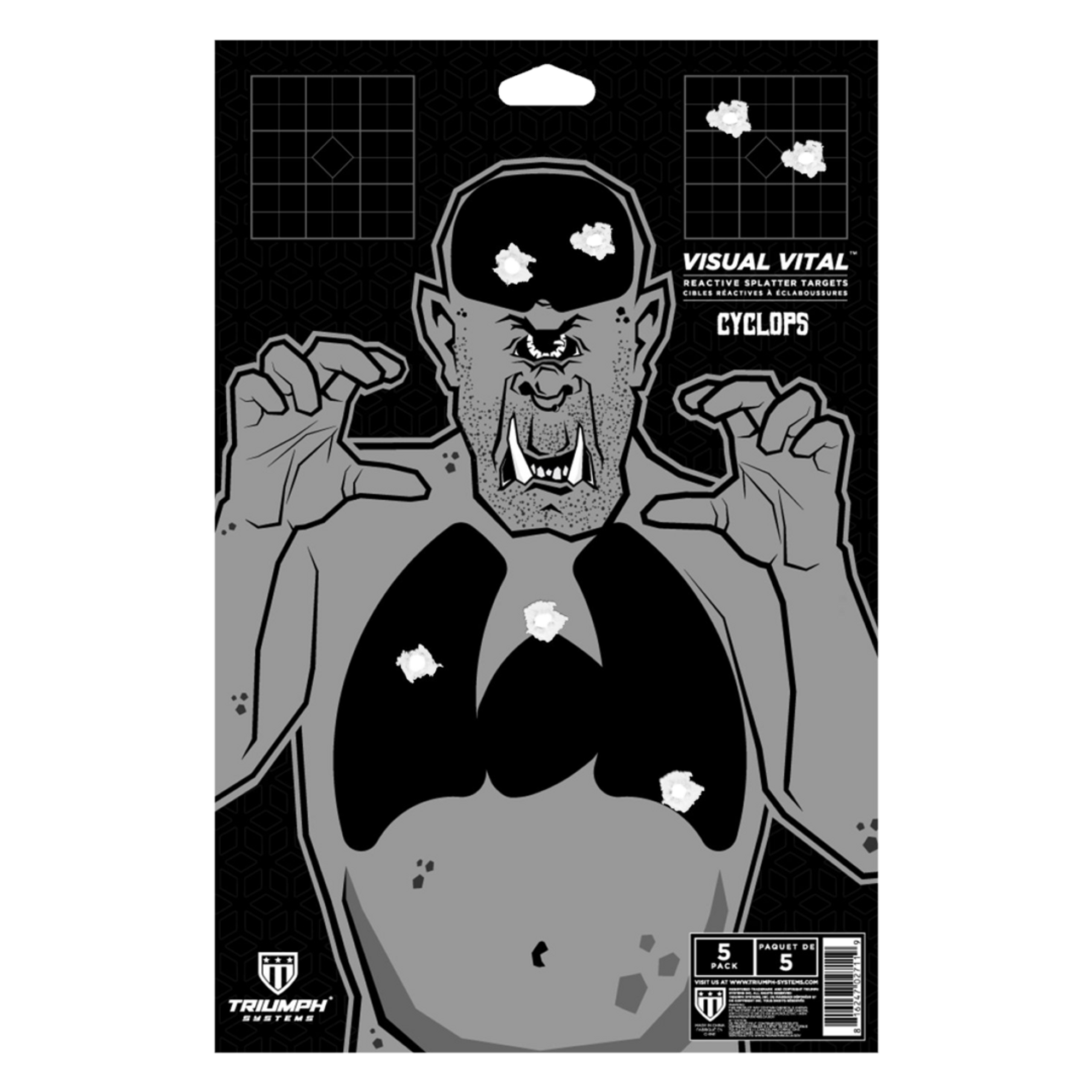 TRIUMPH SYSTEMS VITAL CYCLOPS TARGET | 5 PACK