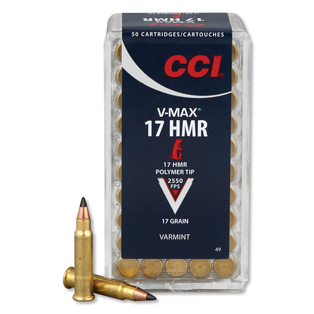CCI VARMINT V-MAX  [.17 HMR] 17 GR | 50 ROUNDS