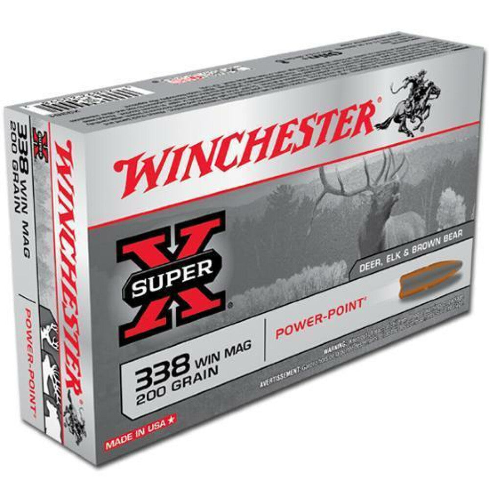 WINCHESTER SUPER-X POWER POINT [338 WIN MAG] 200 GR | 20 ROUNDS