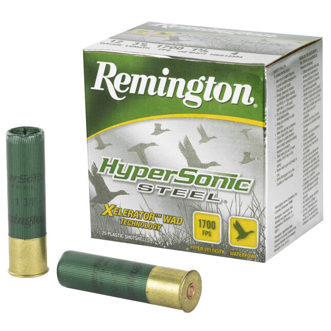 REMINGTON HYPERSONIC STEEL [12GA X 3-1/2"] #4 - 1-3/8 OZ | 25 ROUNDS