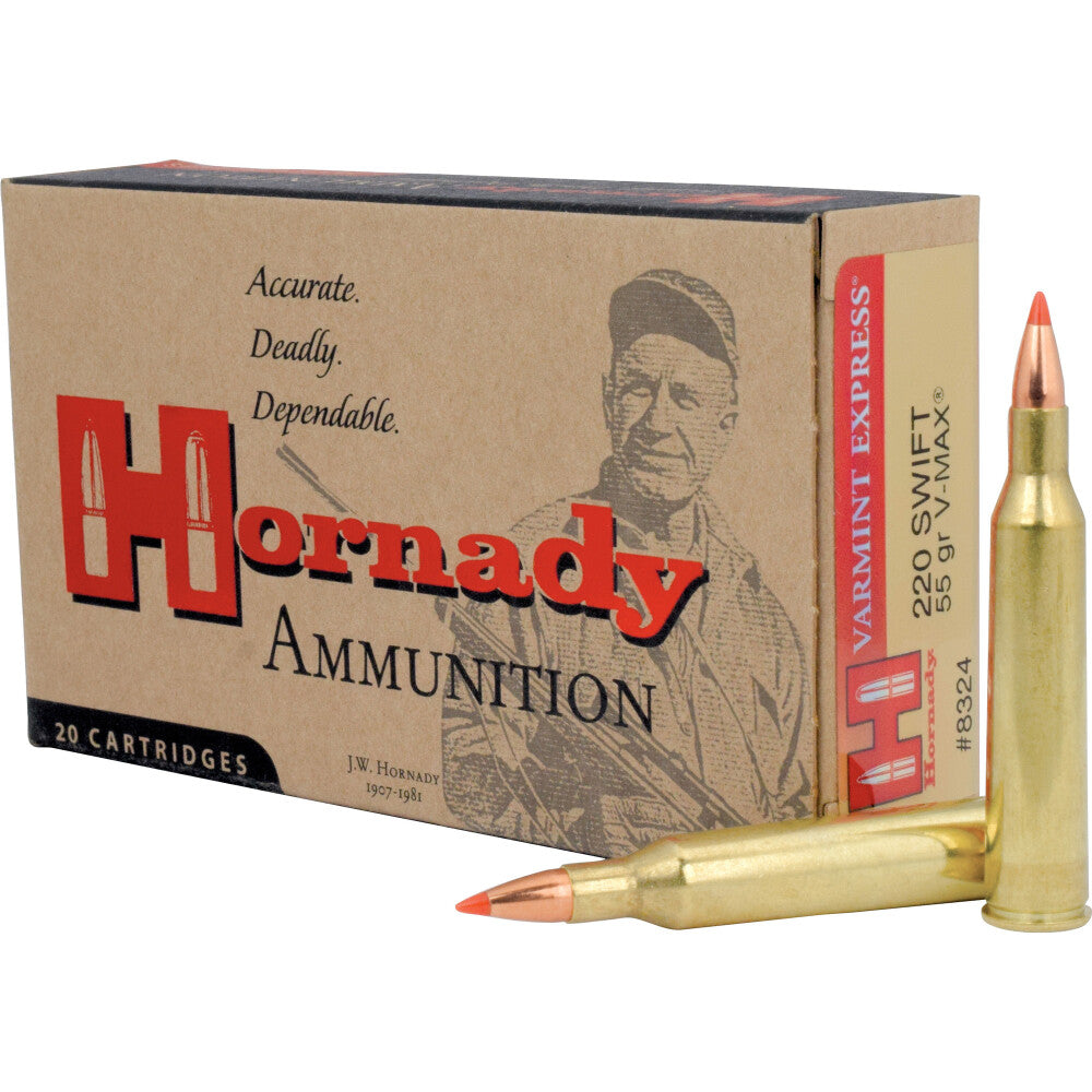 HORNADY VARMINT EXPRESS [.220 SWIFT] 20 ROUNDS