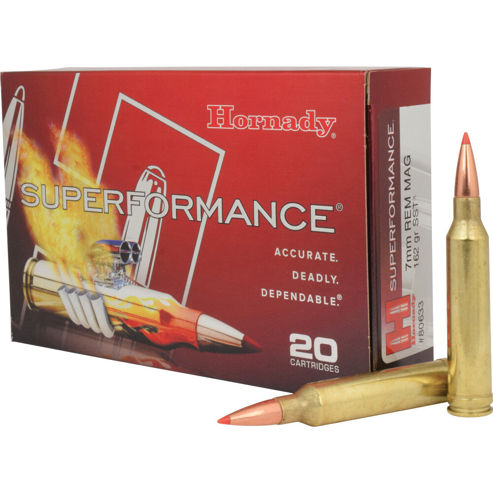 HORNADY SUPERFORMANCE SST [7MM REM MAG] 162 GRAINS | 20 ROUNDS