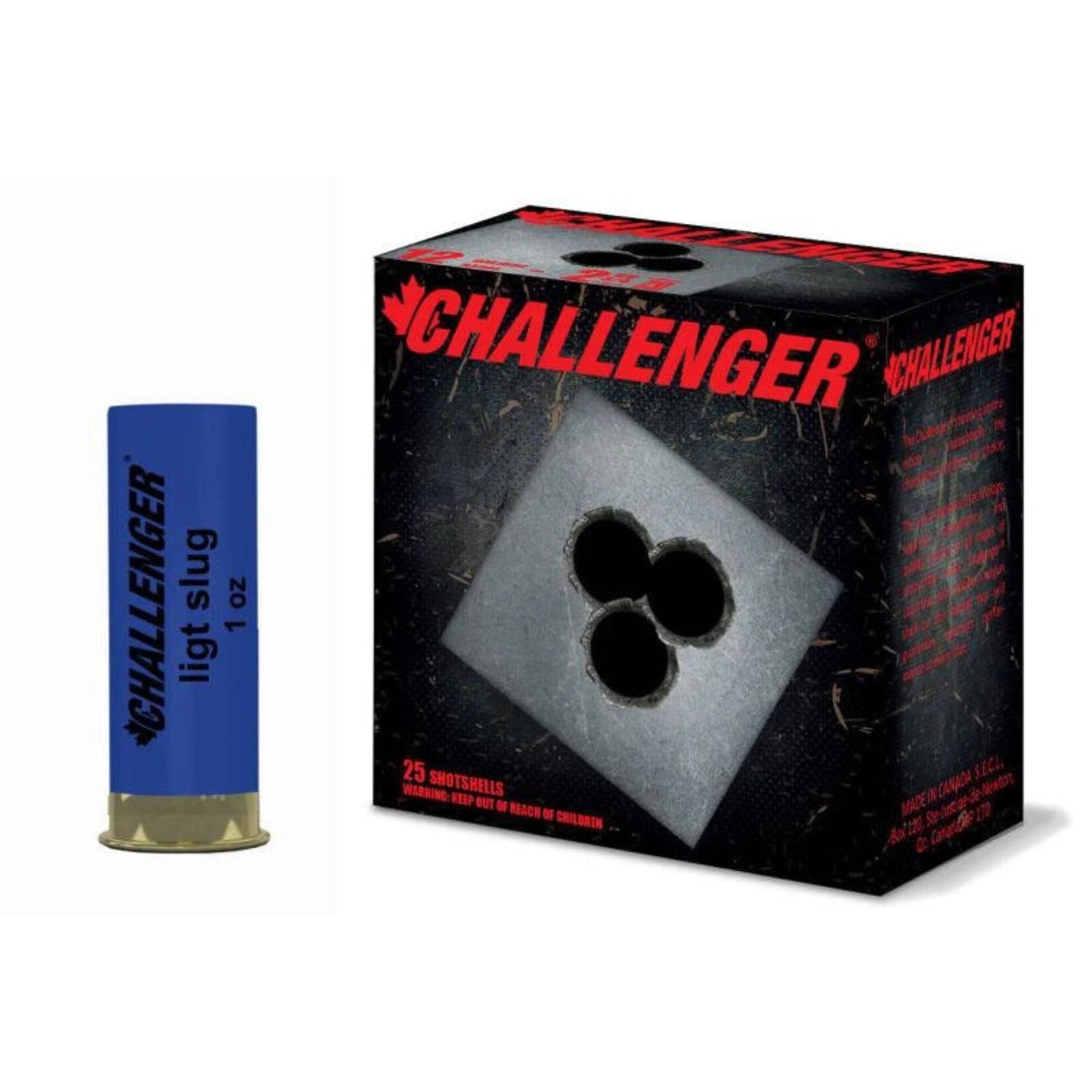 CHALLENGER TARGET SLUG  [12GA X 2-3/4″] 1 OZ | 25 ROUNDS