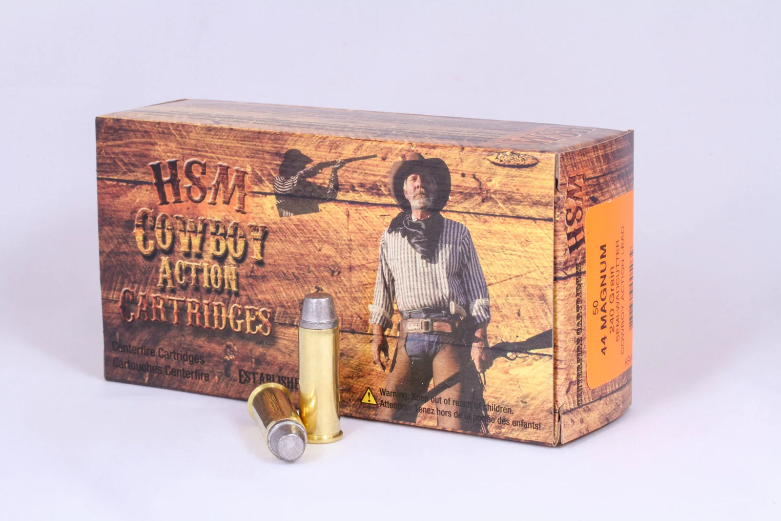 HSM COWBOY ACTION CARTRIDGES 44 MAGNUM