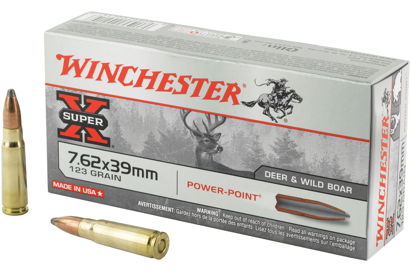 WINCHESTER PPT [7.62X39] 123 GR | 20 ROUNDS