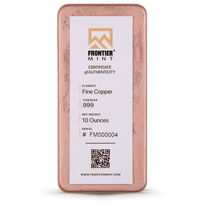 Frontier Mint 10 Oz Copper Bar (NEW)