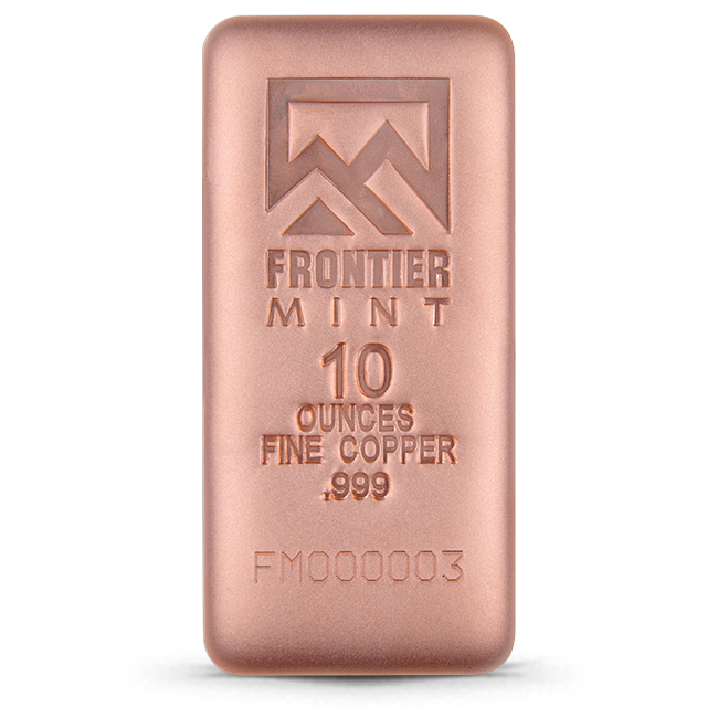 Frontier Mint 10 Oz Copper Bar (NEW)