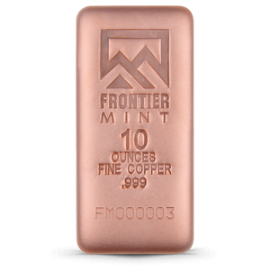 Frontier Mint 10 Oz Copper Bar (NEW)