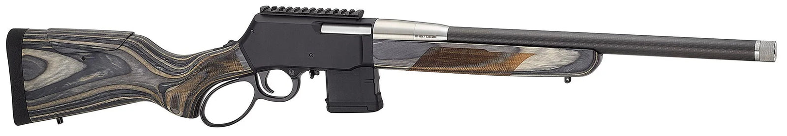 Henry SPD Predator Lever Action Rifle, 18.00" Carbon Barrel, .223 Rem/5.56 NATO
