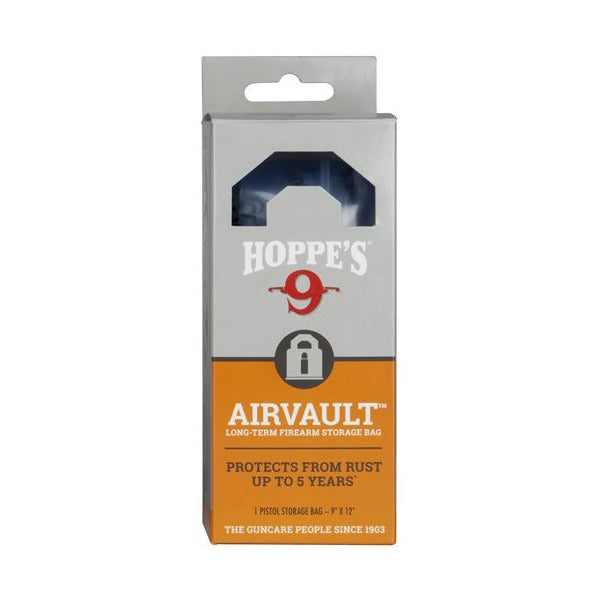 Sac AirVault VCI de Hoppe's 9'x12' pour pistolet bleu, stockage à long terme
