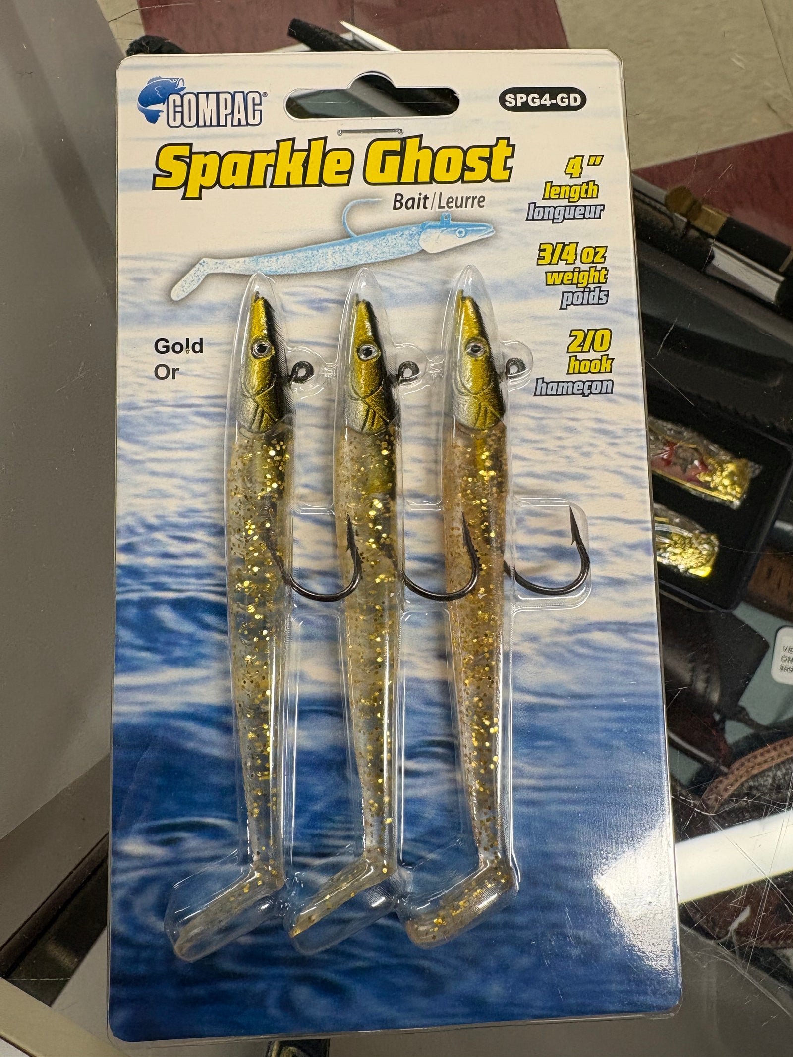 SPARKLE GHOST 4" PAQUET DE 3 BLANC