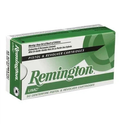 REMINGTON UMC 38 SUPER AUTO + P 130GR FMJ 50 CARTOUCHES