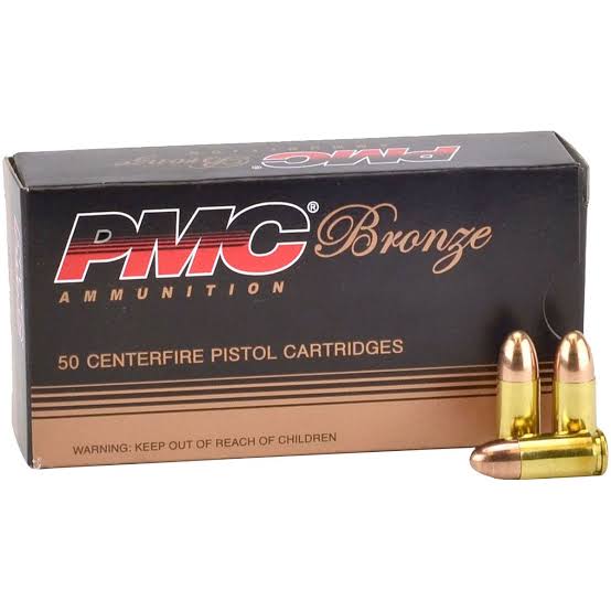 PMC Bronze 9MM 115 Grain Full Metal Jacket 50 Rounds