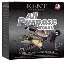 Kent Cartridge, All Purpose Waterfowl 12GA 3", 2 Shot, 1-1/4oz, 1400FPS, Steel, 25 Rounds