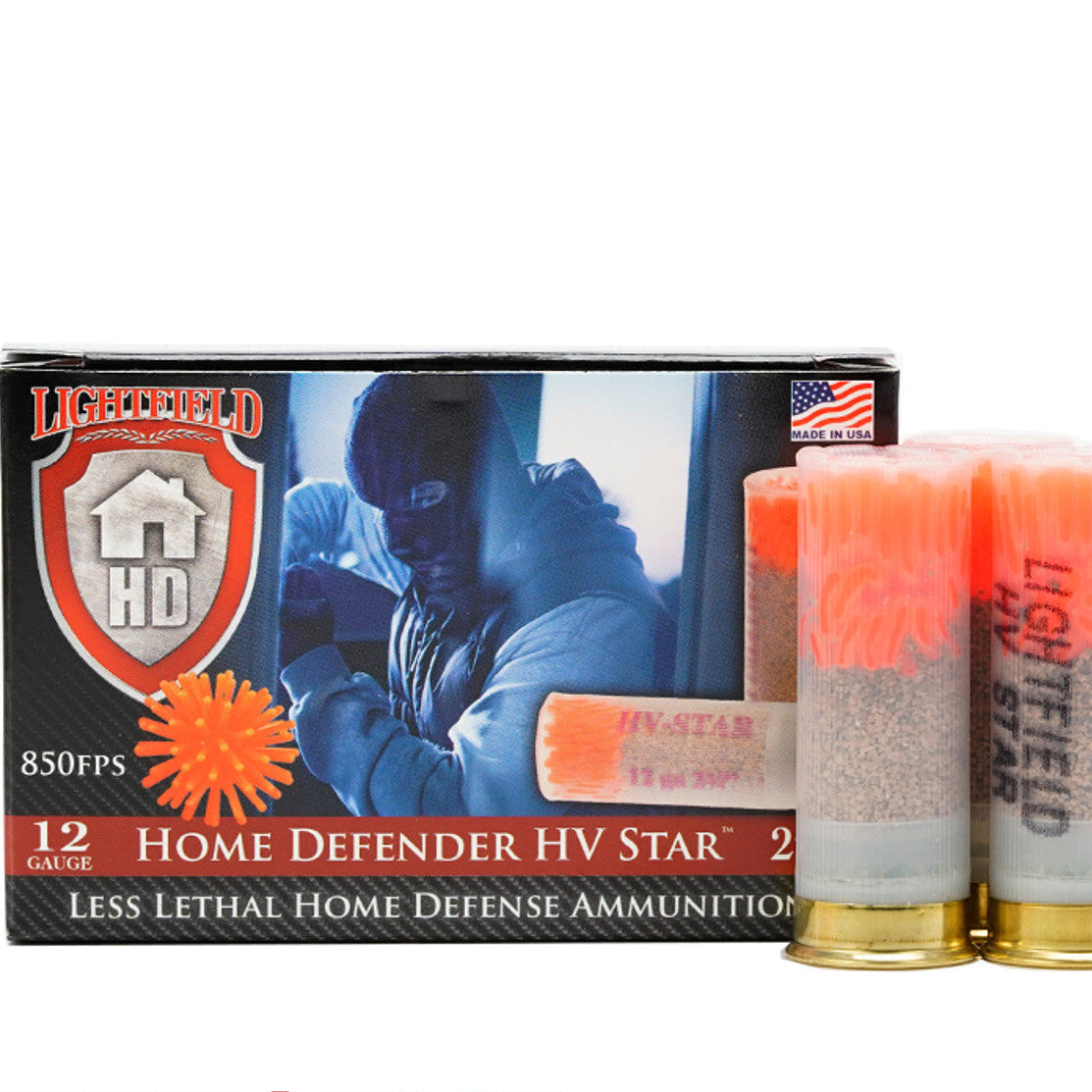 Lightfield Home Defender HV-Star Slugs - 12GA, 2-3/4", Box of 5 [LHDST-12]