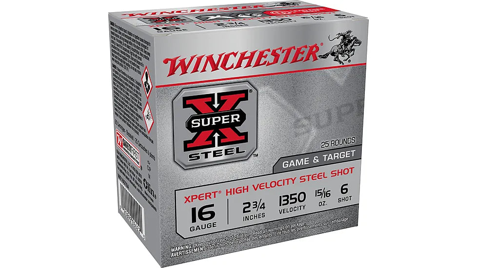WINCHESTER SUPER-X STEEL [16GA X 2.75"] #6 - 15/16 OZ | 25 ROUNDS