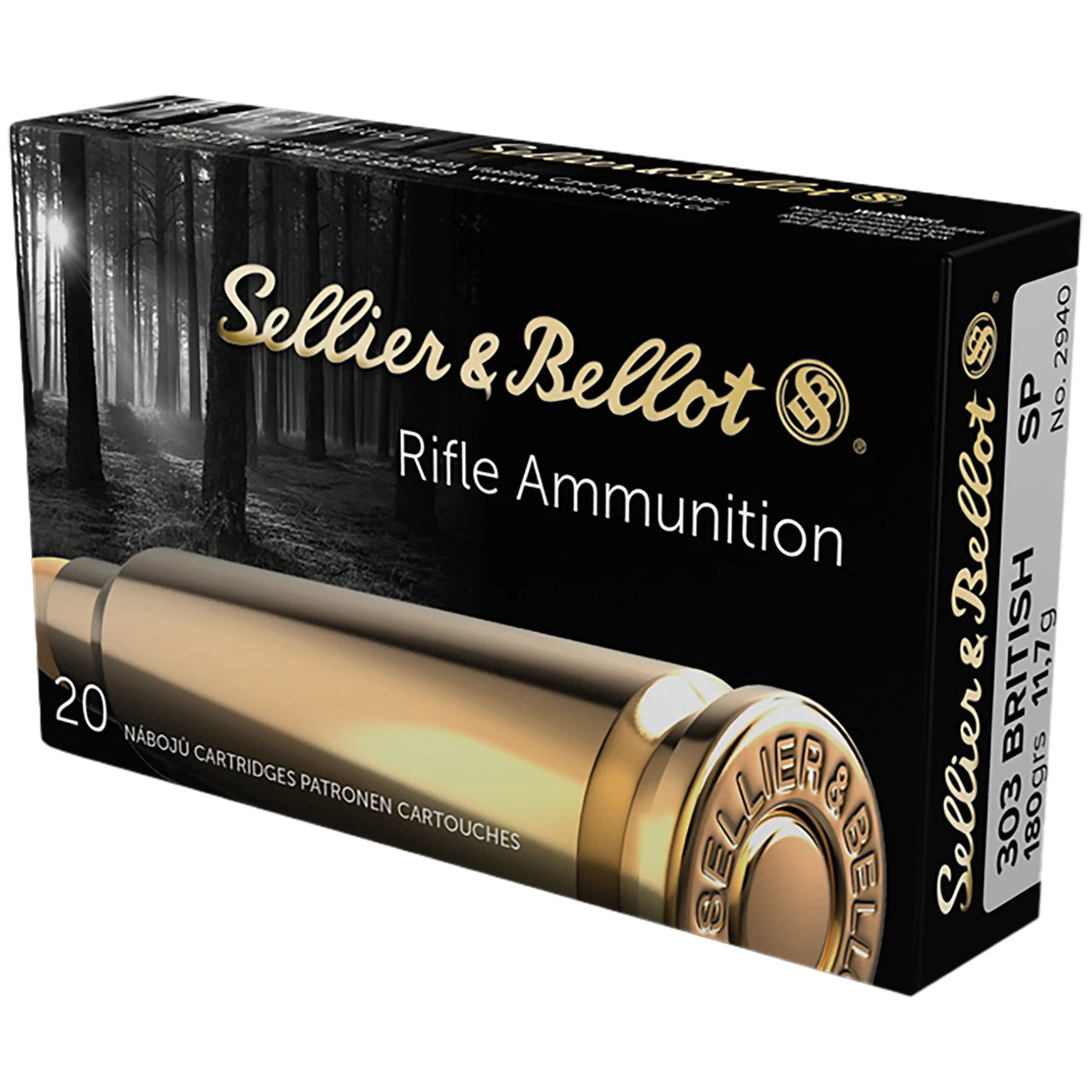 SELLIER & BELLOT RIFLE AMMUNITION 303 BRIT. 180 grs 20 RNDS