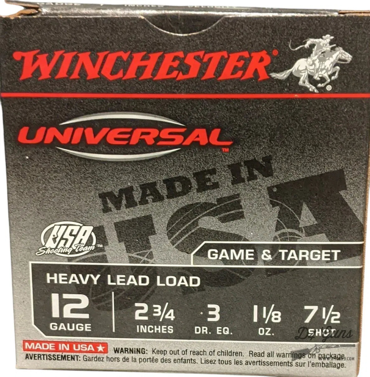WINCHESTER UNIVERSAL HEAVY LEAD LOAD 12GA 25 RNDS