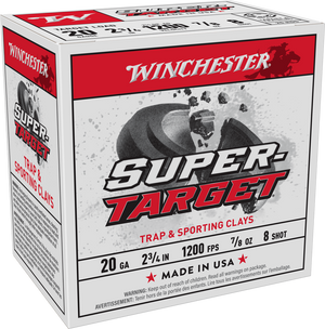 WINCHESTER SUPER TARGET - 20 GAUGE - 2 3/4 - 7/8OZ - #8